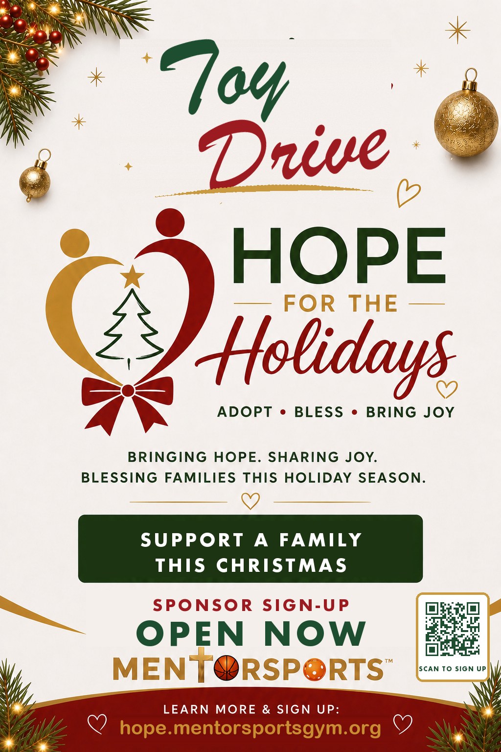 Hope for the Holidays flyer